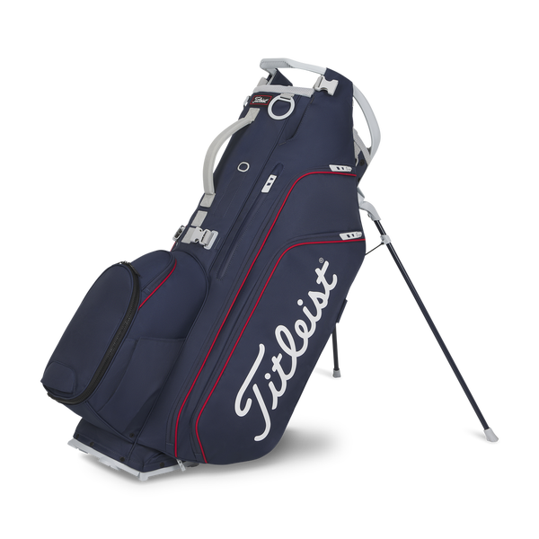 TITLEIST HYBRID 14 STAND BAG NAVY/WHITE/RED