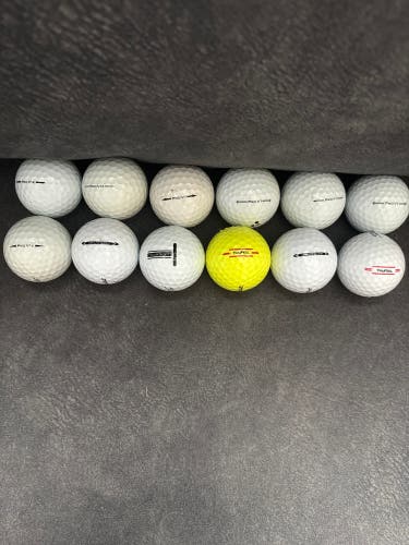 1 dozen titleist refurbished golf balls. 7 pro v1/v1x near mint