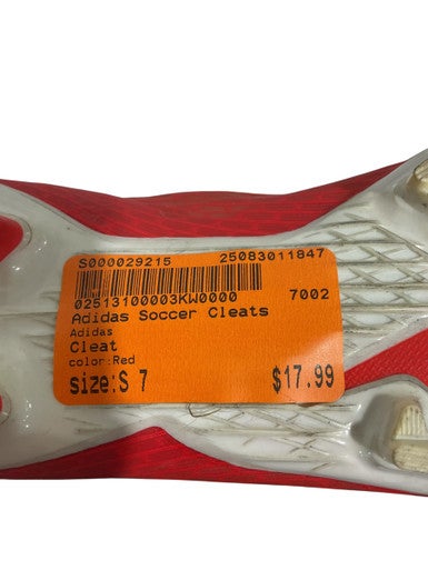 Used Adidas Soccer Cleats Red Senior 7 11847-S000029215