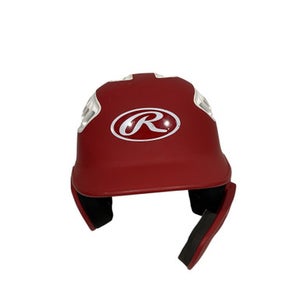 Used Rawlings BB HELMET Batting Helmet No Mask Red One Size 11847-S000029156