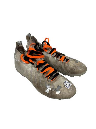 Used Under Armour Adult FB Cleats White Senior 9 11847-S000029155