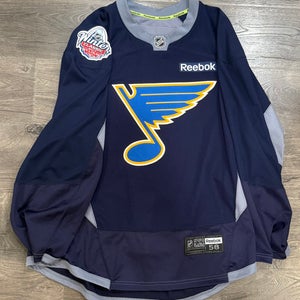 St. Louis Blues Winter Classic Reebok NHL Practice Jersey Size 58 (Used)