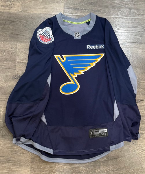 St. Louis Blues Winter Classic Reebok NHL Practice Jersey Size 58 (Used)