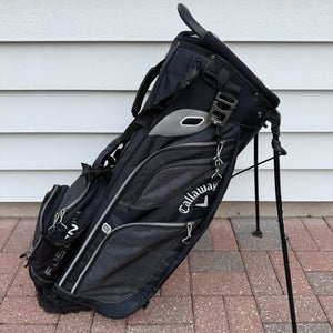 Callaway Fusion 14 Way Golf Stand Cart Bag Dark Blue Gray White Logos