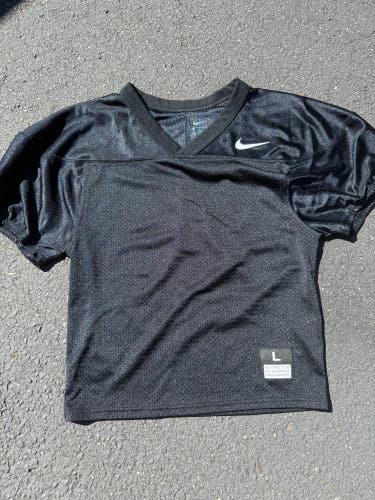 Black Large Kids Unisex Nike Jersey (Used)