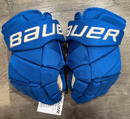 St. Louis Blues Winter Classic Bauer Hyperlite Gloves 14" Pro Stock (New)