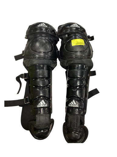 Used Adidas SHIN GUARD Catchers Leg Guards Black Youth 11613-S000167266