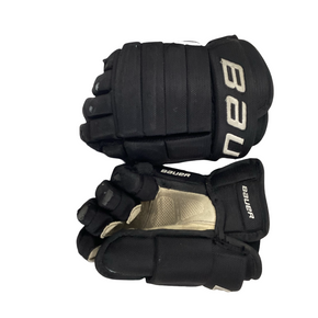 Used Bauer HOKEY GLOVES Senior Gloves Black 11" 11613-S000167229