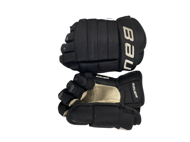 Used Bauer HOKEY GLOVES Senior Gloves Black 11" 11613-S000167229