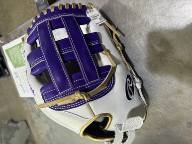 Used Rawlings LIBERTY ADVANCED RLA1275SB-6WPUG BB/SB Glove RH Throw Purple 12 3/4" 11605-S000206091