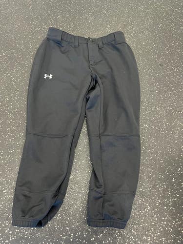 Used Under Armour SOFTBALL BB/SB Pant Girls Black XS 11849-S000031379