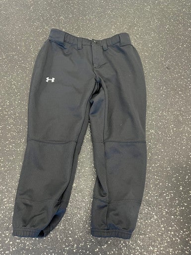 Used Under Armour SOFTBALL BB/SB Pant Girls Black XS 11849-S000031379