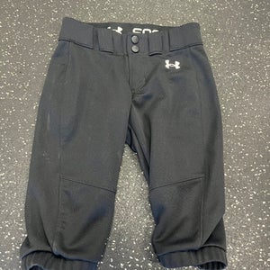 Used Under Armour SOFTBALL BB/SB Pant Girls Black XS 11849-S000031378