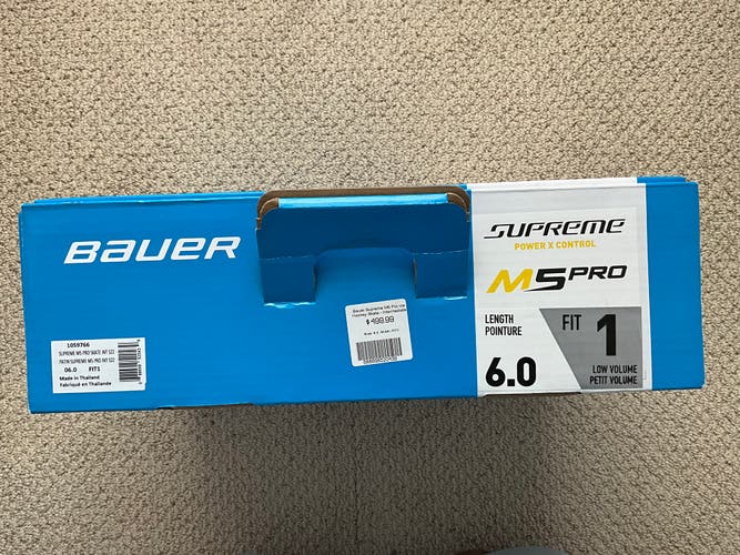 2024 Bauer Supreme M5 Pro Hockey Skates Regular Width 6 (Used)