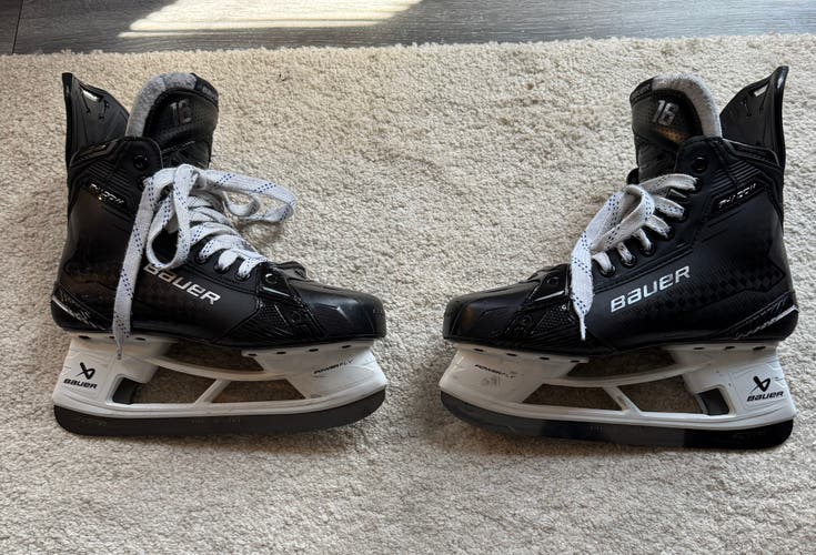 2024 Bauer Supreme Shadow Hockey Skates Pro Stock 8.5 Fit 2 w/ Fly-Ti steel (Used)