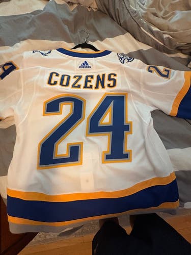 White Size 56 Adult Unisex Adidas Buffalo Sabres Dylan Cozens Jersey