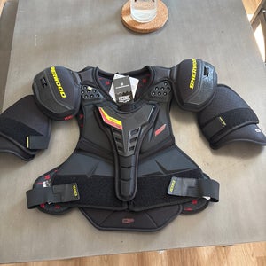 Men's XL Senior Sher-Wood Rekker Legend 1 Shoulder Pads Pro Stock (New) Connor brown (ottawa Sens )