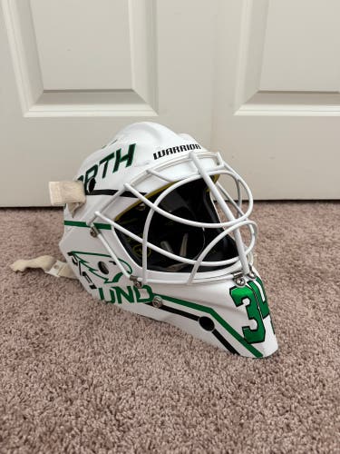 Warrior Ritual F1 Pro Goalie Mask – Custom UND (North Dakota) Graphics – Size M/L