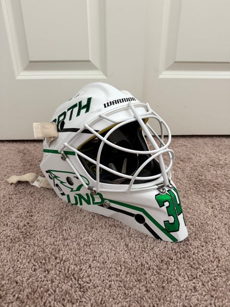 Warrior Ritual F1 Pro Goalie Mask – Custom UND (North Dakota) Graphics – Size M/L