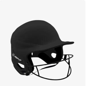 RIP-IT Vision Pro Fastpitch Softball Batting Helmet Matte Black Size M/L (new)