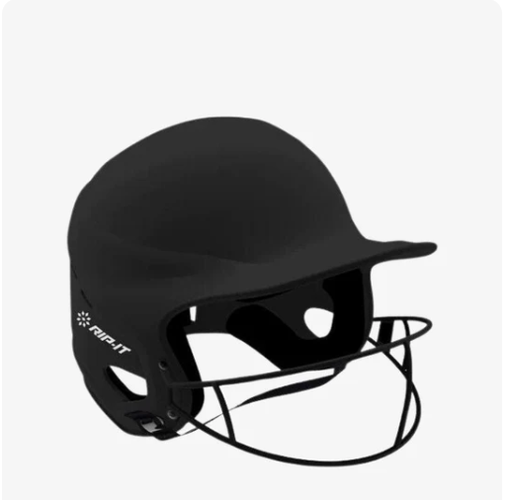 RIP-IT Vision Pro Fastpitch Softball Batting Helmet Matte Black Size M/L (new)
