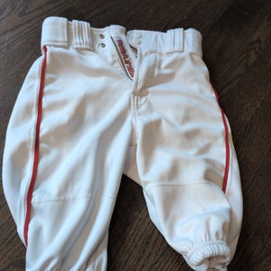 White Men's Small Youth Rawlings Game Pants