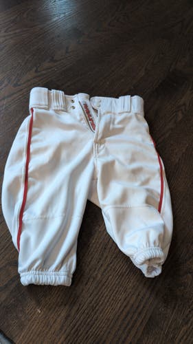White Men's Small Youth Rawlings Game Pants