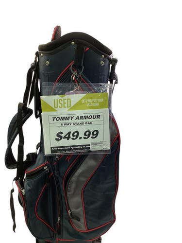 Used Tommy Armour 6 WAY STAND BAG Mens Stand Bag Navy Blue 11347-S000254730