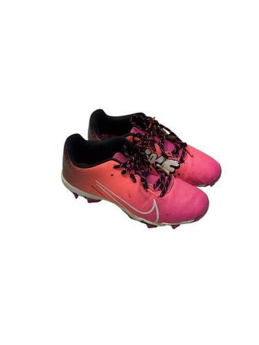 Used Nike NIKE HYPER DIAMOND CLEATS BB/SB Cleats Pink Junior 05 11347-S000254714