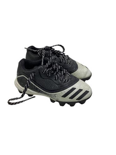 Used Adidas 3 BLACK STRIPE BB CLEATS BB/SB Cleats Black Youth 10.0 11347-S000254709
