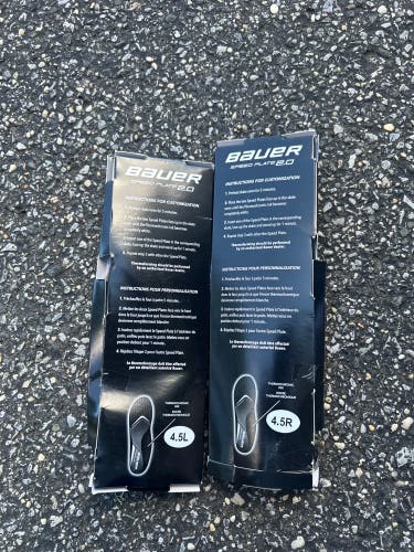 Bauer Speed Plate 2.0 Hockey Skates Regular Width Size 4.5 (New)