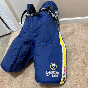 Pro CCM Supra hockey pants | Vintage Buffalo Sabres (Large)