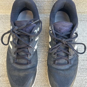 Black Men's Size M 9.0 (W 10.0) Adult New Balance Low Top Molded Cleats (Used)