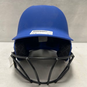 Used Evoshield HELMET Batting Helmet w/Mask Royal Blue One Size 11490-S000265510