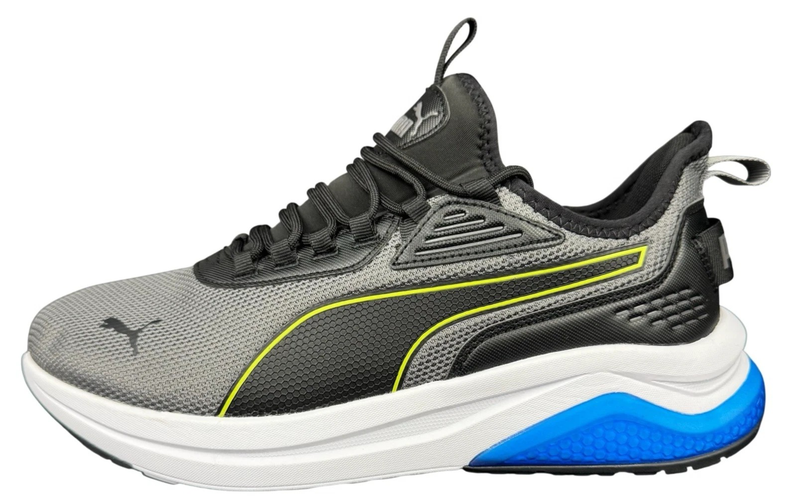 PUMA Amplifier Mens Size 11.5 Wide Fit Gray Sneakers Running Shoes New 399446-08