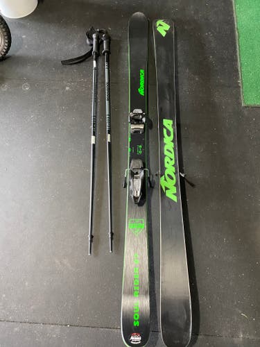 2021 Powder 177 cm Nordica Soul Rider Skis With Bindings Max Din 13 (New)