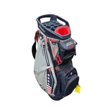 Used Sun Mtn C130 14 WAY Mens Cart Bag Grey 11859-S000025067