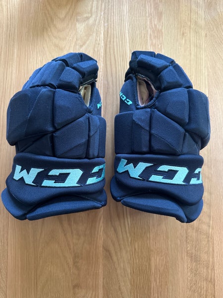 CCM Pro Stock Hockey Gloves – Seattle Kraken 
 14"