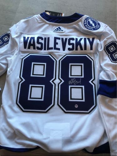 Andrei Vasilevskiy Signed Adidas Jersey