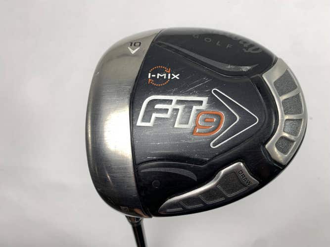 Callaway FT-9 Driver 10* Fujikura ZCOM T-35 Stiff Graphite Mens LH
