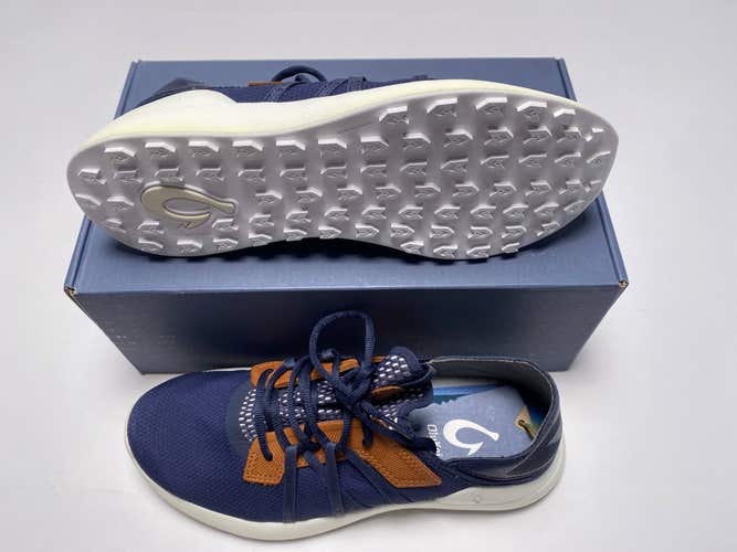 Olukai Kapalua Golf Shoes Trench Blue Men's SZ 9 (10508-DEDE)