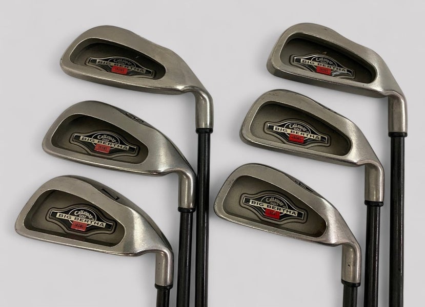 Callaway Big Bertha 1996 Iron Set 4-9 RCH 96 Graphite Shaft R-Flex RH