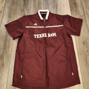 Texas A&M Aggies Short Sleeve 1/4 Zip Boys XL Windbreaker (Pre-Owned)