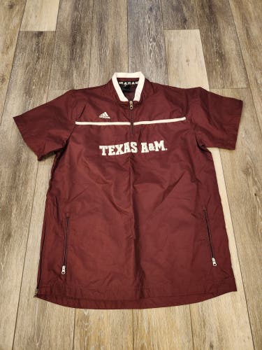 Texas A&M Aggies Short Sleeve 1/4 Zip Boys XL Windbreaker (Pre-Owned)