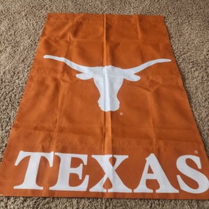 Texas Longhorn 28.5" × 41" Burnt Orange with white Flag. Great for dorm room or apartment