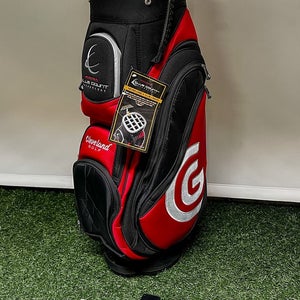 Cleveland Golf Club Count Cart Bag 14-Way 10 Pockets With Rainhood Black/Red