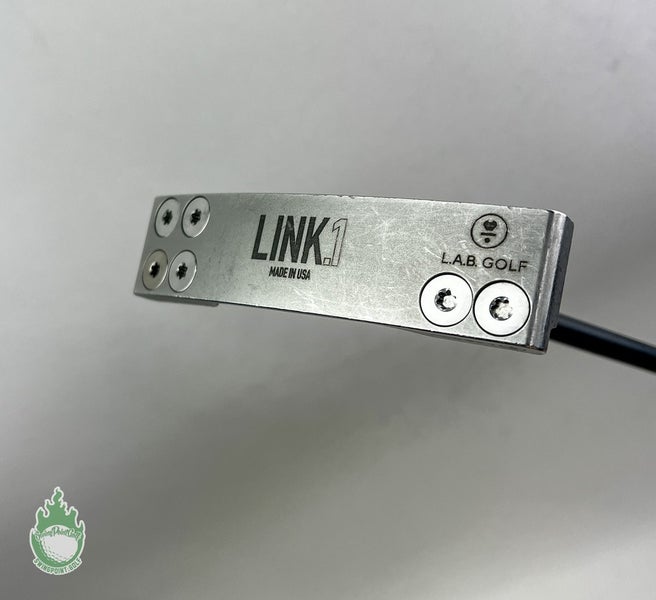 Used Right Handed LAB Golf LINK.1 34" Putter Black Steel Golf Club