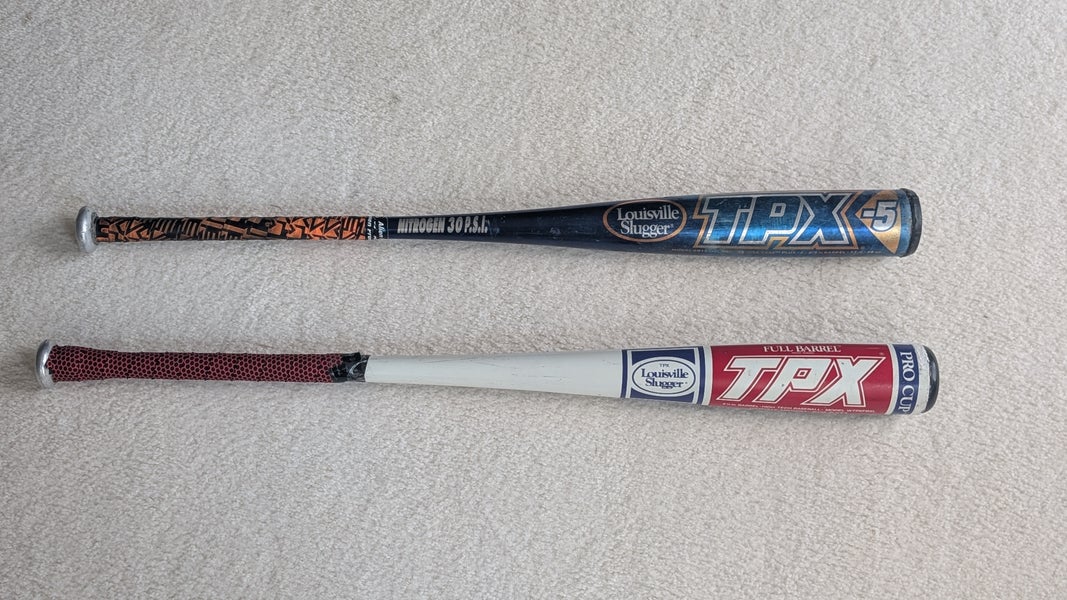 Louisville Slugger Air Attack 33/28 and Pro Cup 34/30(Used)