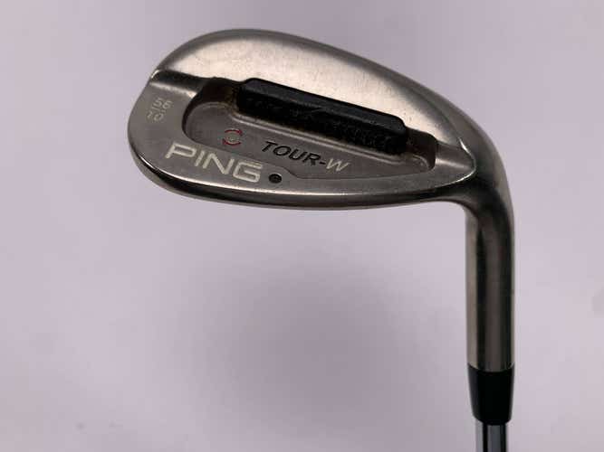 Ping Tour-W Brushed Silver Sand Wedge SW 56* 10 Bounce Black Dot AWT Stiff RH