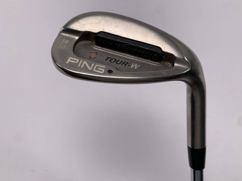 Ping Tour-W Brushed Silver Sand Wedge SW 56* 10 Bounce Black Dot AWT Stiff RH